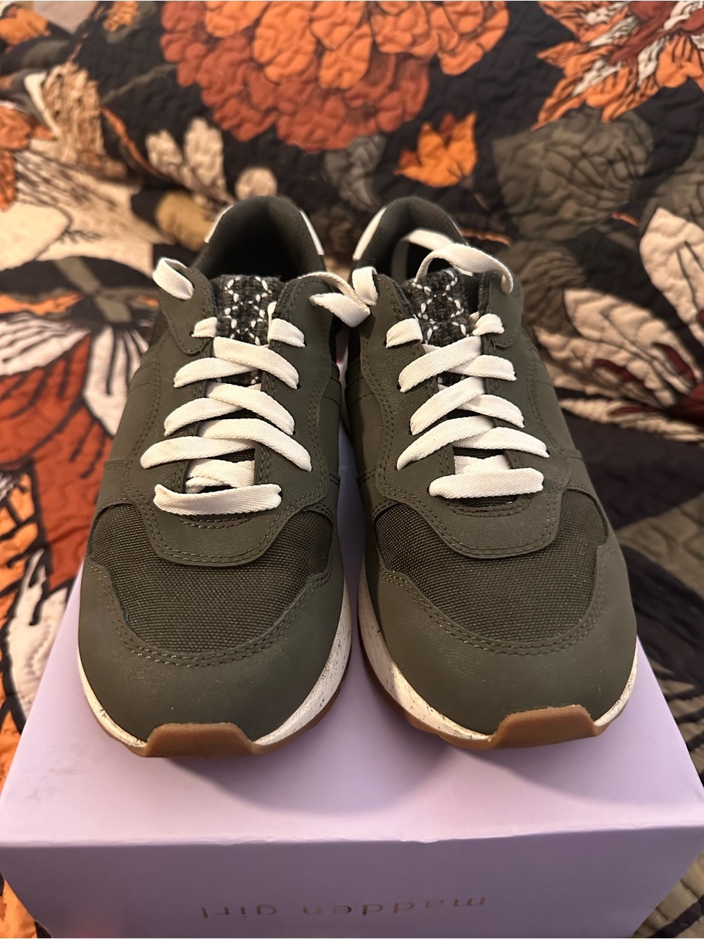 UGG Olive Green and White Women's Casual Sneakers